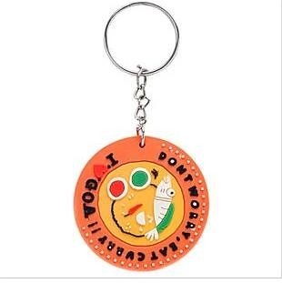 Goa Curry Custom Soft PVC Rubber Keychain PMS Colore Regalo Promozionale