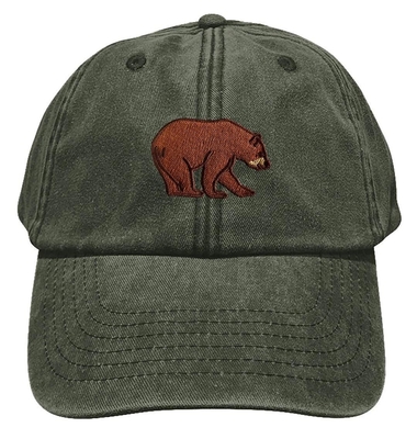 Cappello ricamato orso nero cappello da baseball a 5 pannelli cappello con logo ricamato con 6 occhiali