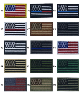 Gancio del confine 2x3 di Merrow della toppa della bandiera americana di U.S.A. del tessuto della saia e toppa del ciclo