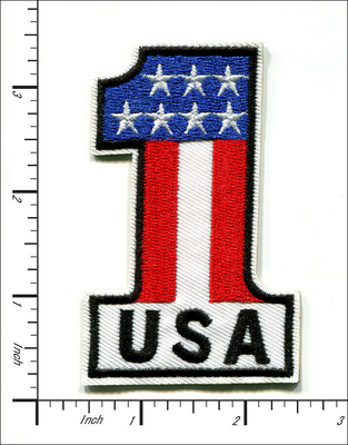 Il ferro ricamato sulle toppe numera UN logo della bandiera di U.S.A.