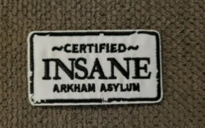 L'asilo di CC Batman Arkham ha certificato il ferro insano sul venditore degli Stati Uniti del ricamo della toppa