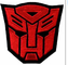 Logo del film ricamato confine di Merrow Logo Patch Transformers Red Autobot