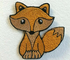 Piccolo ferro animale sveglio di Fox sulla toppa del distintivo ricamata confine di Merrow delle toppe