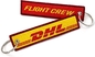 Portachiavi in ​​tessuto ricamato con logo personalizzato DHL Flight Crew