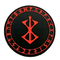 marca di gomma morbida di Berserker della toppa del PVC 6C di norvegesi rossi Rune Viking Patch di sacrificio