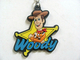 Portachiavi Toy Story Woody Portachiavi in ​​gomma personalizzata con tirazip in morbido pvc
