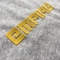 Etichette per abbigliamento rettangolare CMYK personalizzate con inchiostro di stampa ecologico