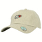 Moda 6 pannelli Logo personalizzato ricamo Cappelli da papà in bianco strutturati Cappelli da baseball in corduroy
