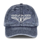 Cappello di logo ricamato su misura in tessuto e design di cotone vintage Twill Classic Baseball Cap