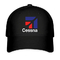 Cessna Aircraft Black Hat Twill Cap logo ricamato Cappuccio da baseball