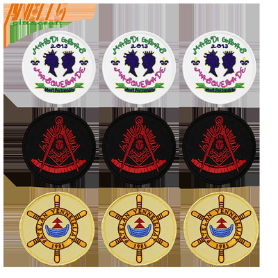 Ferro personalizzato su ricamo Patch confine fusioni caratteristiche stirato-su badge