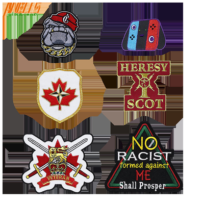 Patch di ricamo su ferro personalizzato per decorazioni e marchi di abbigliamento