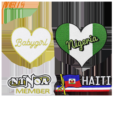 Patch di ricamo fai-da-te personalizzato con bordure intrecciate per abiti da abbigliamento