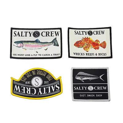 Patch di abbigliamento tessuto su misura Taglio laser con design personalizzato unico