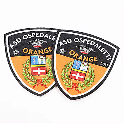 Patch di abbigliamento tessuto su misura Taglio laser con design personalizzato unico