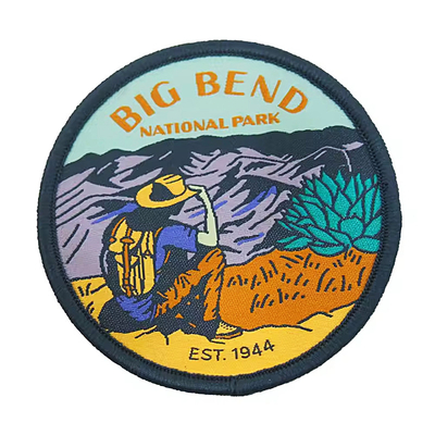 Patch tessuti personalizzati ferro sul retro per borse / accessori per abbigliamento