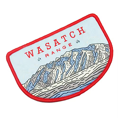 Patch tessuti personalizzati ferro sul retro per borse / accessori per abbigliamento