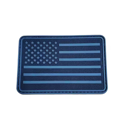 Patch in PVC impermeabile eco-compatibile Patch personalizzato di abbigliamento Logo morale 4mm