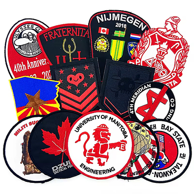 Badge ricamato personalizzato Velcro patch per jeans e giacche