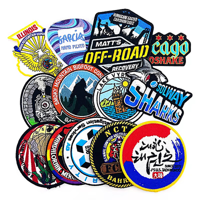 Badge ricamato personalizzato Velcro patch per jeans e giacche