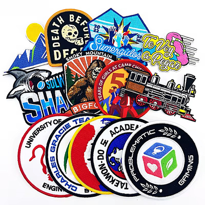 Badge ricamato personalizzato Velcro patch per jeans e giacche
