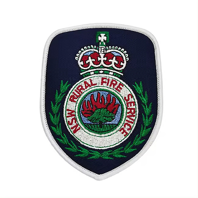 Badge ricamati all'ingrosso Custom Trucker Hat Logo Ferro su tessuto riflettente Western Hat Embroidery Patch per abbigliamento
