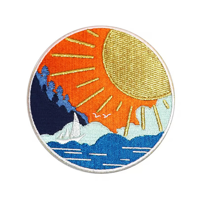 Trasferimento di calore Patch Ferro su abiti Ricamo Patch Logo personalizzato progettista Stampa Patch Ricamo