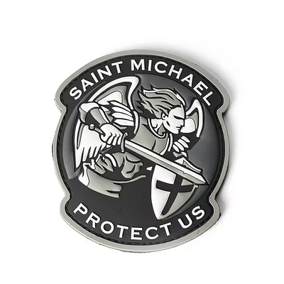 Logo personalizzato 3D PVC Patch Abbigliamento Abbigliamento in rilievo creare un design Patch di silicone Cappelli militari
