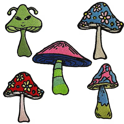 Al dettaglio Patch ricamati su misura con bordure a maglia per abbigliamento / cappelli / borse