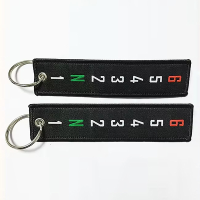 Logo auto personalizzato Portachiavi tessuti personalizzati con OEM/ODM accettabile