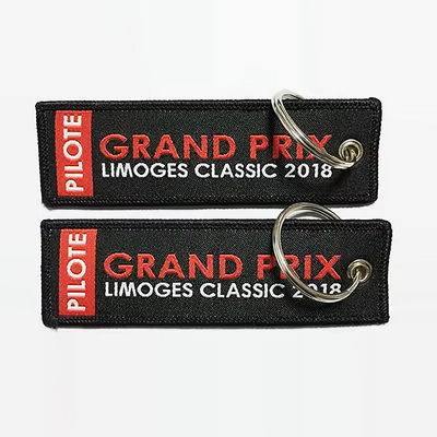Logo auto personalizzato Portachiavi tessuti personalizzati con OEM/ODM accettabile