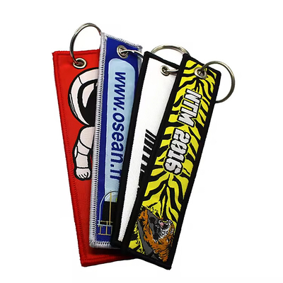 OEM/ODM Acceptabile Portachiavi in tessuto ricamato Anime Key Jet Tag per auto moto