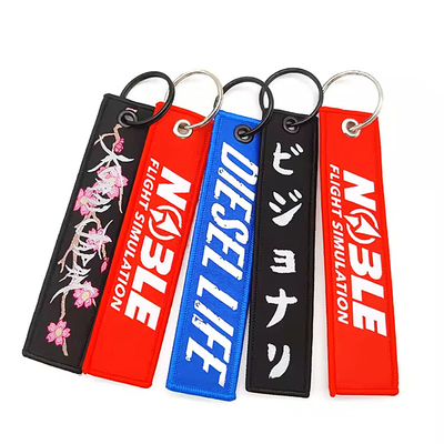 Tag chiave aereo tecito personalizzato Tag chiave aereo Tag aereo con attacco anello grande