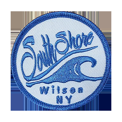 Patch di ricamo personalizzati su misura Premere a caldo ferro su patch ricamati per cappelli da abbigliamento