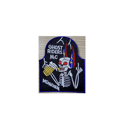 Spedizione veloce Patch di ricamo di stoffa rotonda per promozione Regalo Disegno personalizzabile