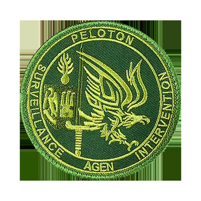 Patch di logo in tessuto ricamato con attacco di gancio per cappelli e abbigliamento personalizzati