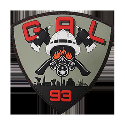 Badge personalizzato in stile cartone animato per abbigliamento, patch di gomma PVC a trasferimento di calore.