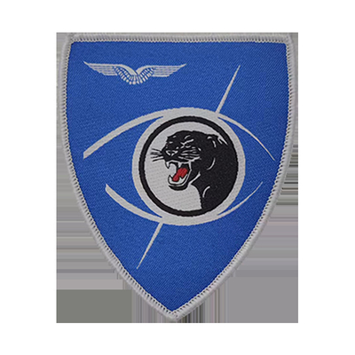 Patch di ricamo tessuto su misura per abbigliamento ferro su modello sostenibile