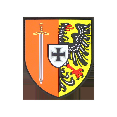 Patch di gomma in PVC in rilievo Logo personalizzato Spessore 4 mm Etichetta di gomma di trasferimento termico 3D