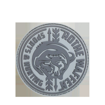 Patch di gomma in PVC in rilievo Logo personalizzato Spessore 4 mm Etichetta di gomma di trasferimento termico 3D
