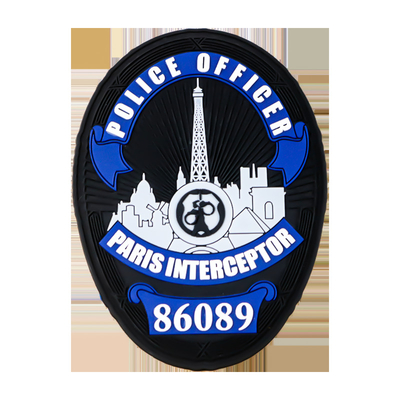 Patch di gomma in PVC in rilievo Logo personalizzato Spessore 4 mm Etichetta di gomma di trasferimento termico 3D