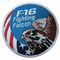 4&quot; ferro del falco di combattimento F-16 sulle toppe ricamate