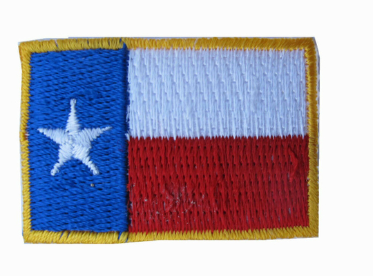 Ferro di LONE STAR Texas State Flag Patch Embroidery sul confine piccolo 1-5/8 dell'oro»