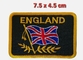 Il cotone della saia ha ricamato l'unione Jack Sew On Embroidered Patch della toppa della bandiera dell'Inghilterra
