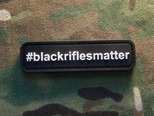 Stampa militare di trasferimento della toppa 3D del PVC del nero di BlackRiflesMatter per i panni