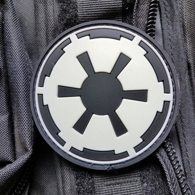 Velcro che appoggia simbolo galattico su ordinazione dell'impero di Star Wars delle toppe di gomma del PVC