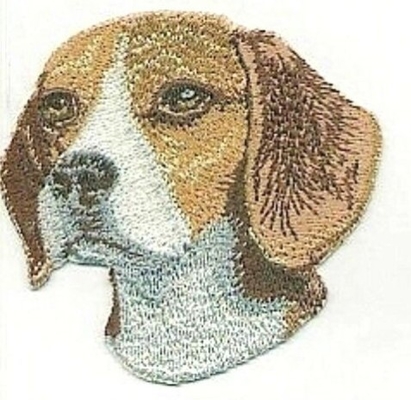 3&quot; bordo di Merrowed di colori del materiale 9 della ciniglia della toppa del ricamo del cane del cane da lepre