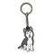 Il PMS colora la catena chiave di chiave di Ring Husky Puppy Soft del fumetto di gomma su ordinazione del PVC