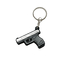 Catena chiave molle del PVC della pistola su ordinazione di Logo Mini Key Chains Silicone Toy