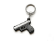 Catena chiave molle del PVC della pistola su ordinazione di Logo Mini Key Chains Silicone Toy